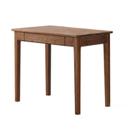 Solid Walnut Wood Desk with Drawers Mid Century