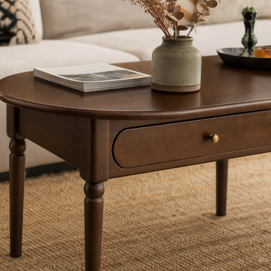 Rounded edges and raised legs for safety