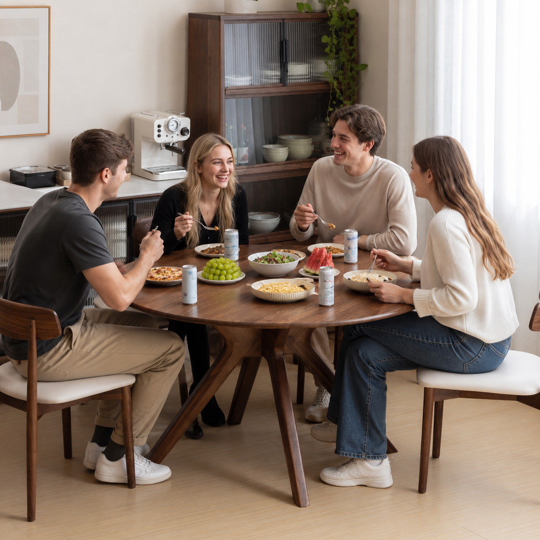 43.3" Round Top — Comfortably Seats 4 to 6