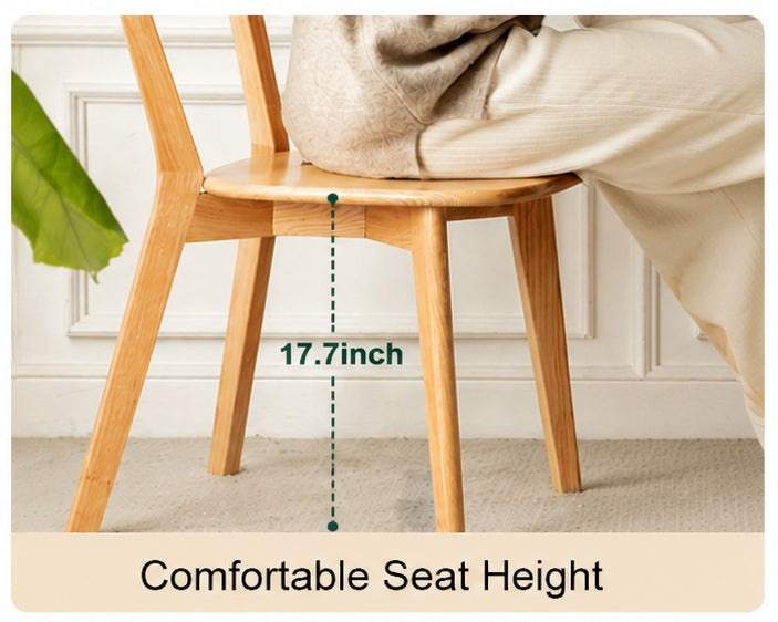 17.7" seat height for easy leg comfort