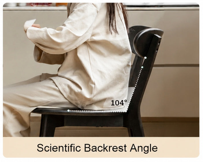 104° recline offers ergonomic back support