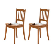 2 Solid Cherry Wood Windsor Dining Chair Spindle Back