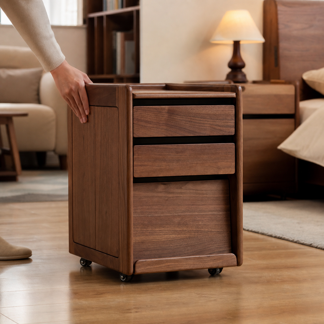 360° Swivel Casters — Roll Freely to Any Room