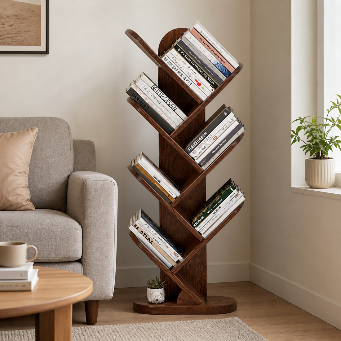 Compact freestanding design fits any corner