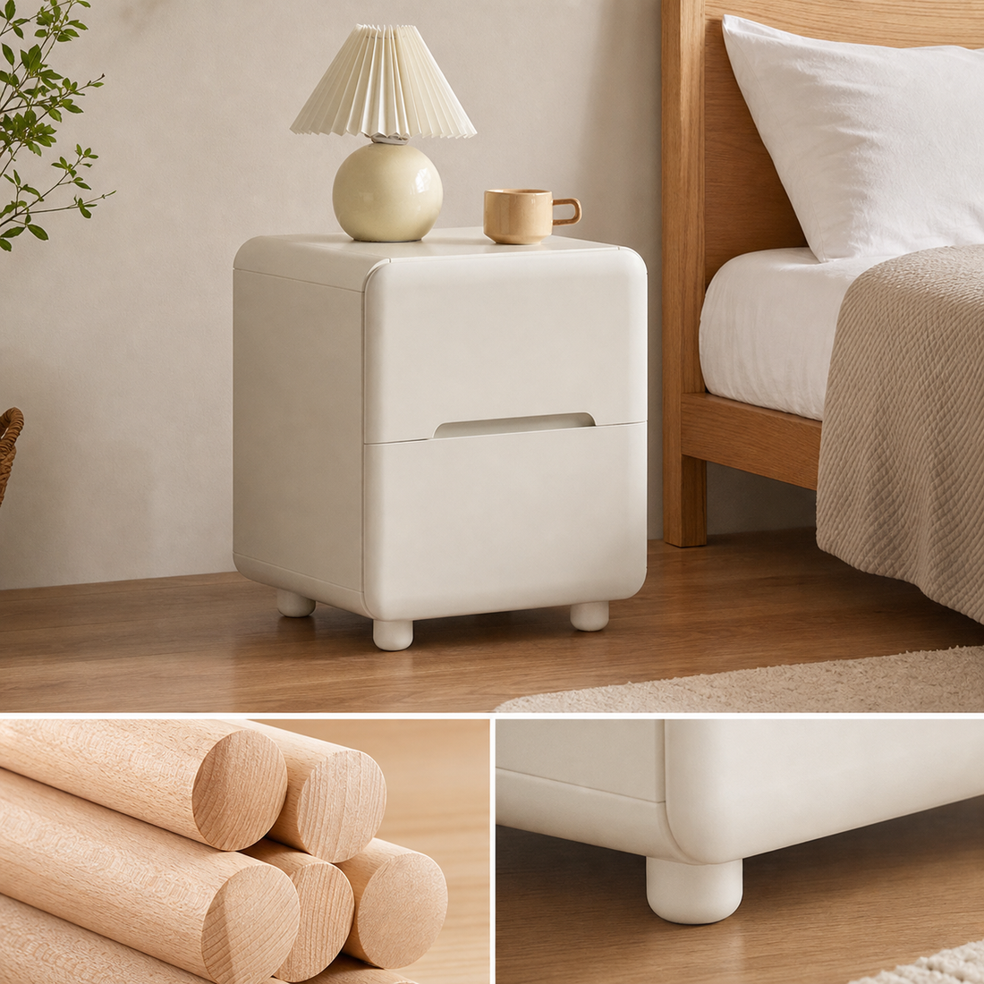 Solid beech wood, stable and warp‑resistant