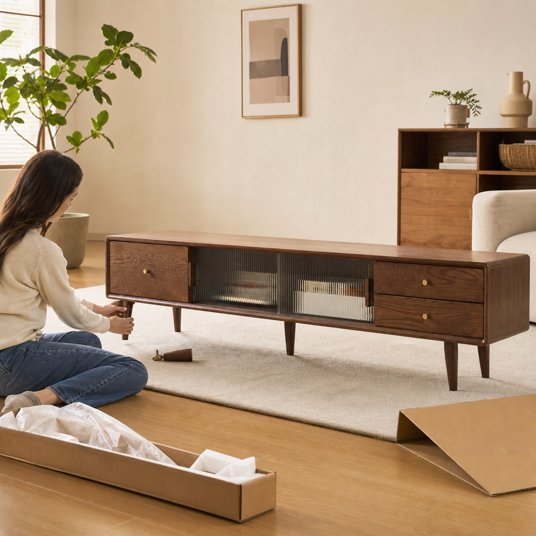 Quick assembly, no tools needed.