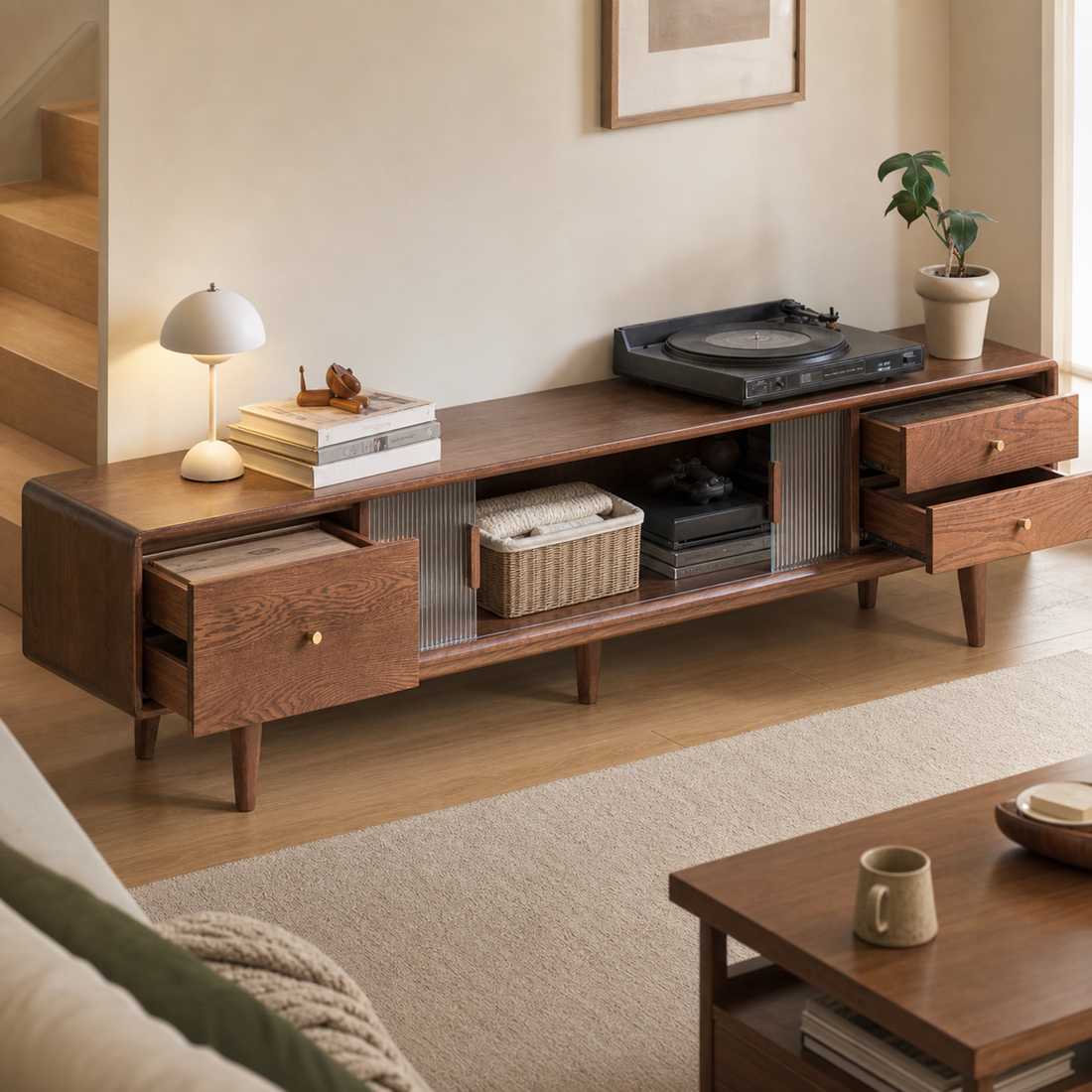 Ample storage, minimal floor footprint.
