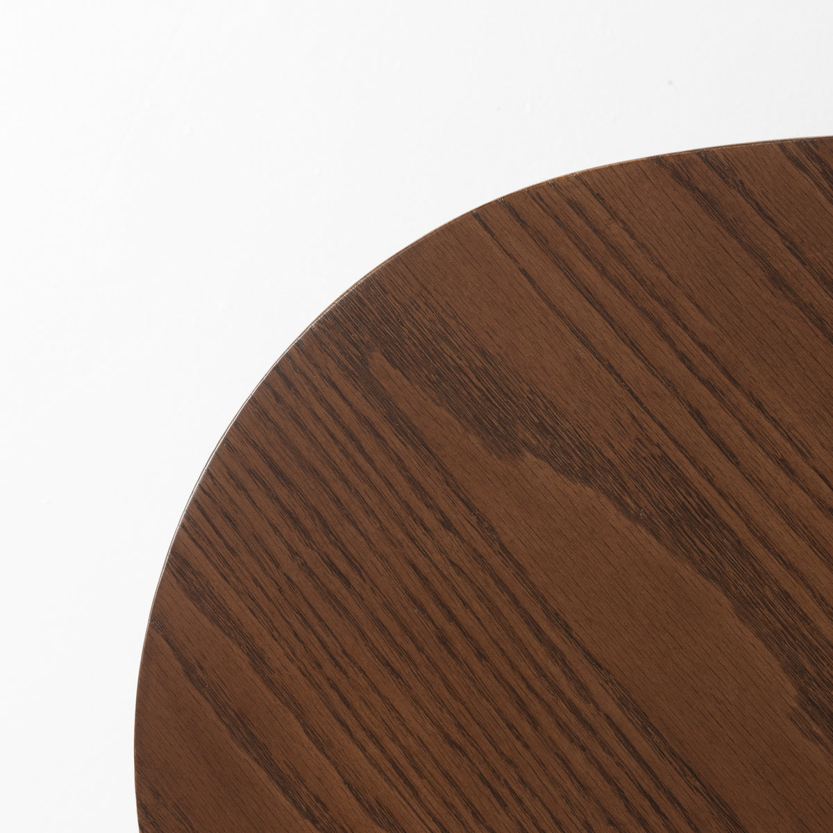 Small Oval Solid Oak Coffee Table Mid Century